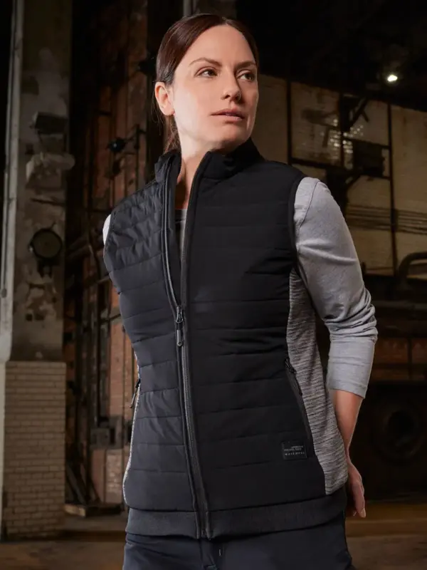 ladies’ padded hybrid vest