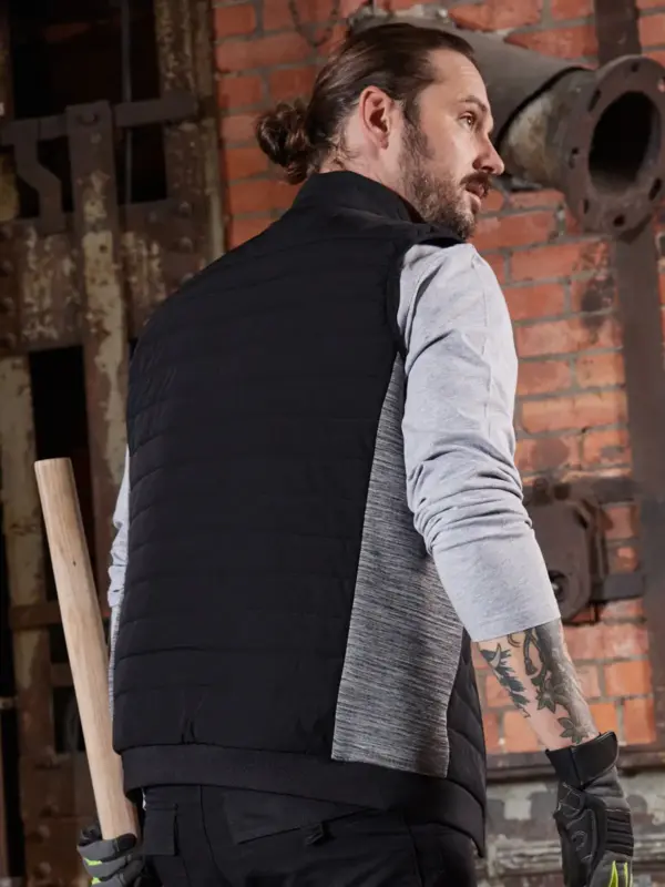 men’s padded hybrid vest