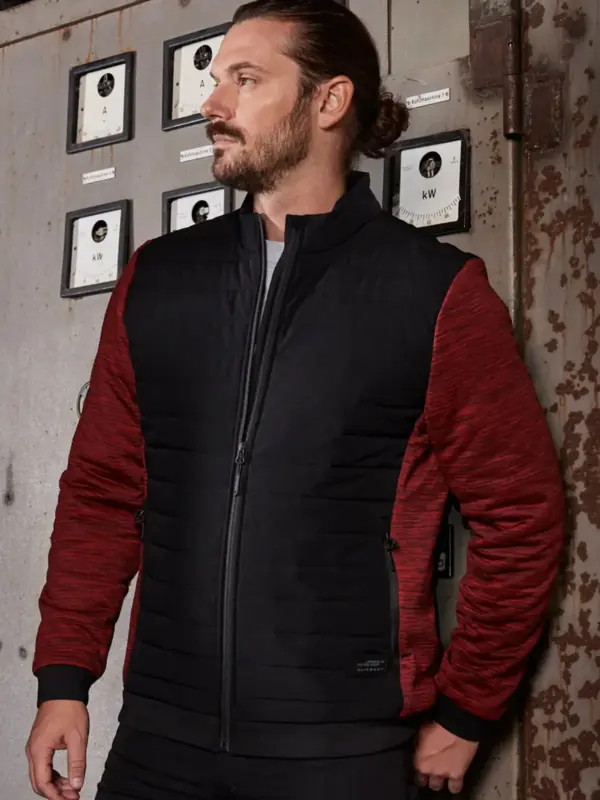 men’s padded hybrid jacket
