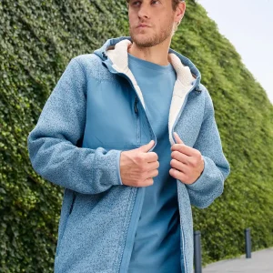 workwear knitted fleece jacket