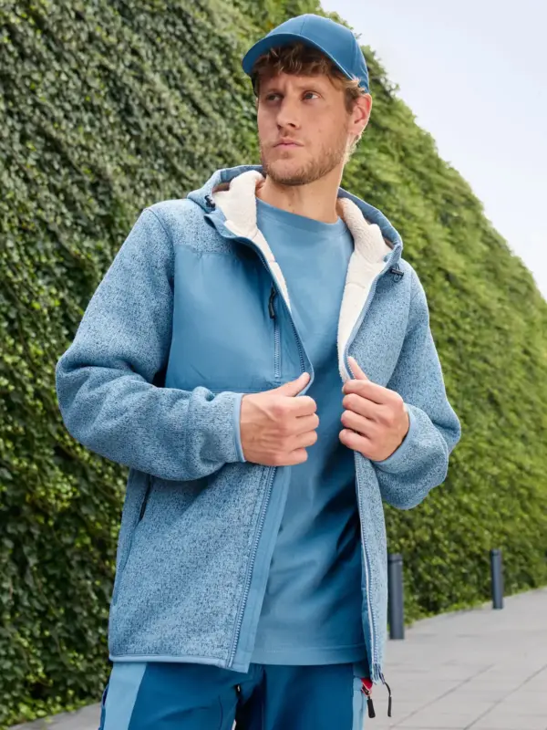 workwear knitted fleece jacket