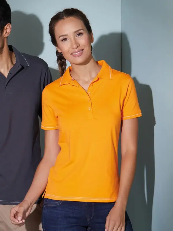 ladies’ elastic polo