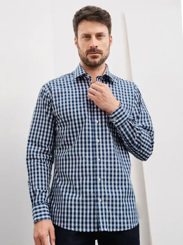 men’s checked shirt