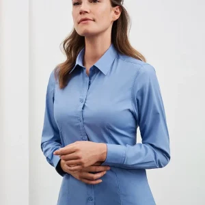ladies’ shirt longsleeve poplin