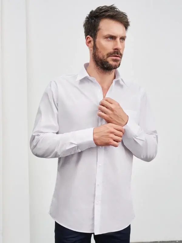 men’s shirt longsleeve poplin