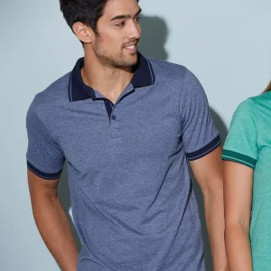 men’s heather polo