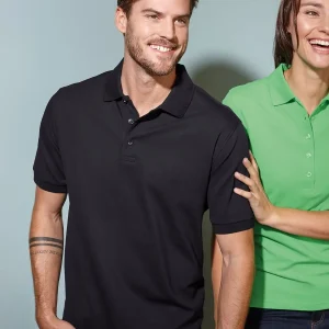 men’s elastic polo piqué