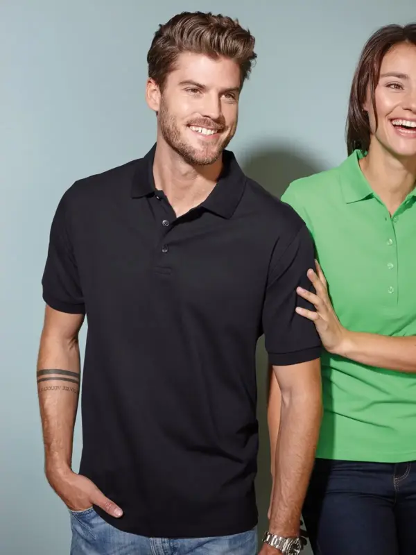 men’s elastic polo piqué