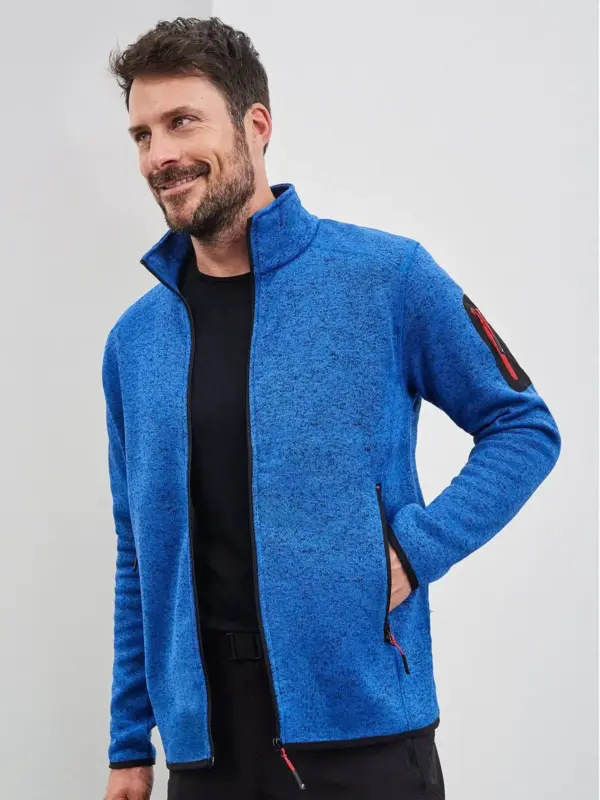 men’s knitted fleece jacket
