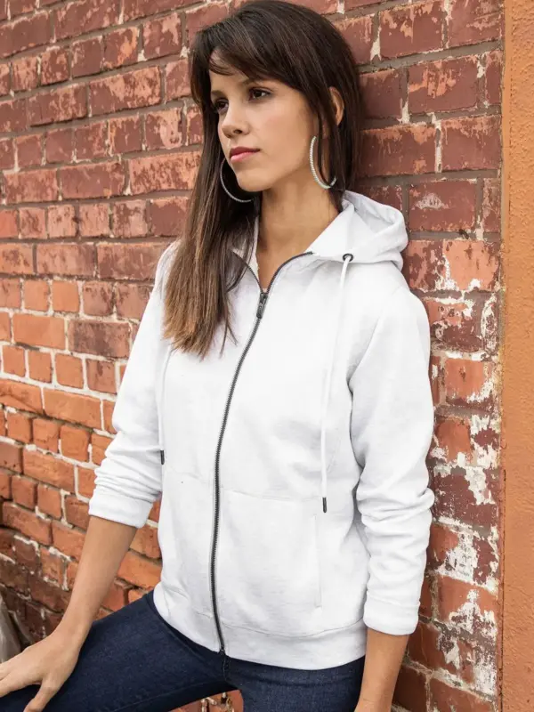 ladies’ zip hoody