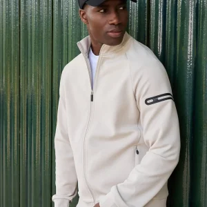 men‘s zip jacket interlock