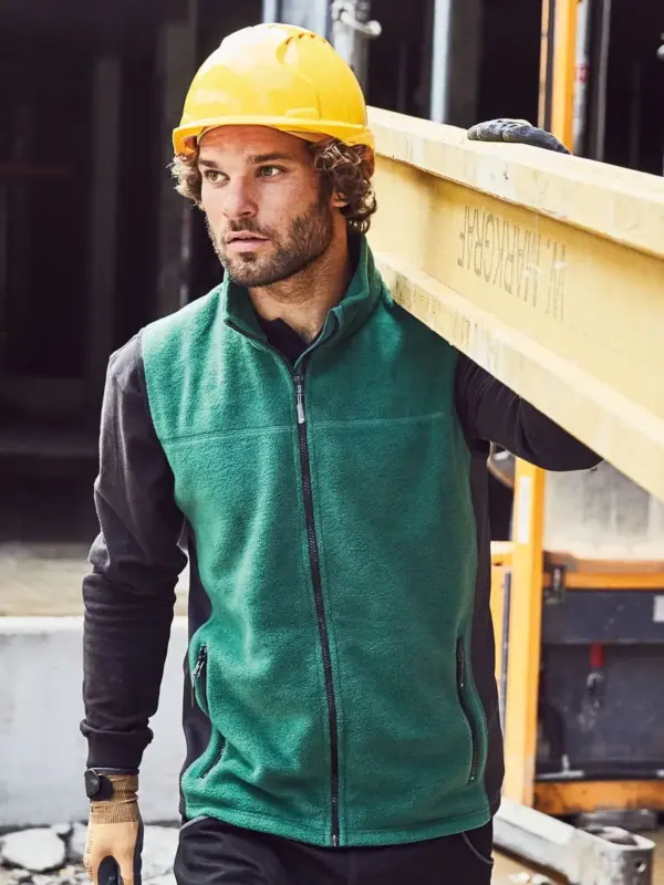 men’s workwear fleece vest – strong