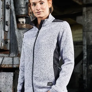 ladies’ knitted workwear fleece jacket – strong