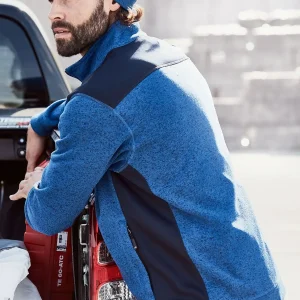 men’s knitted workwear fleece jacket – strong