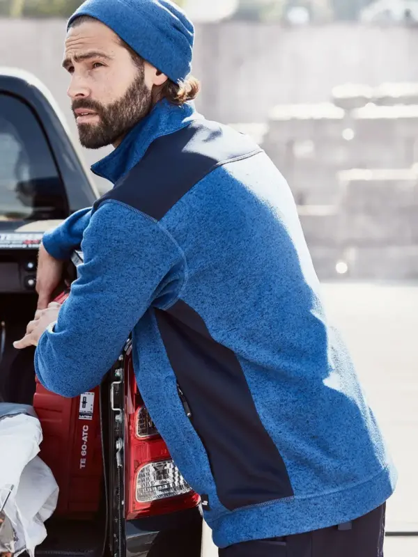 men’s knitted workwear fleece jacket – strong