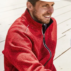 men’s knitted workwear fleece jacket – solid