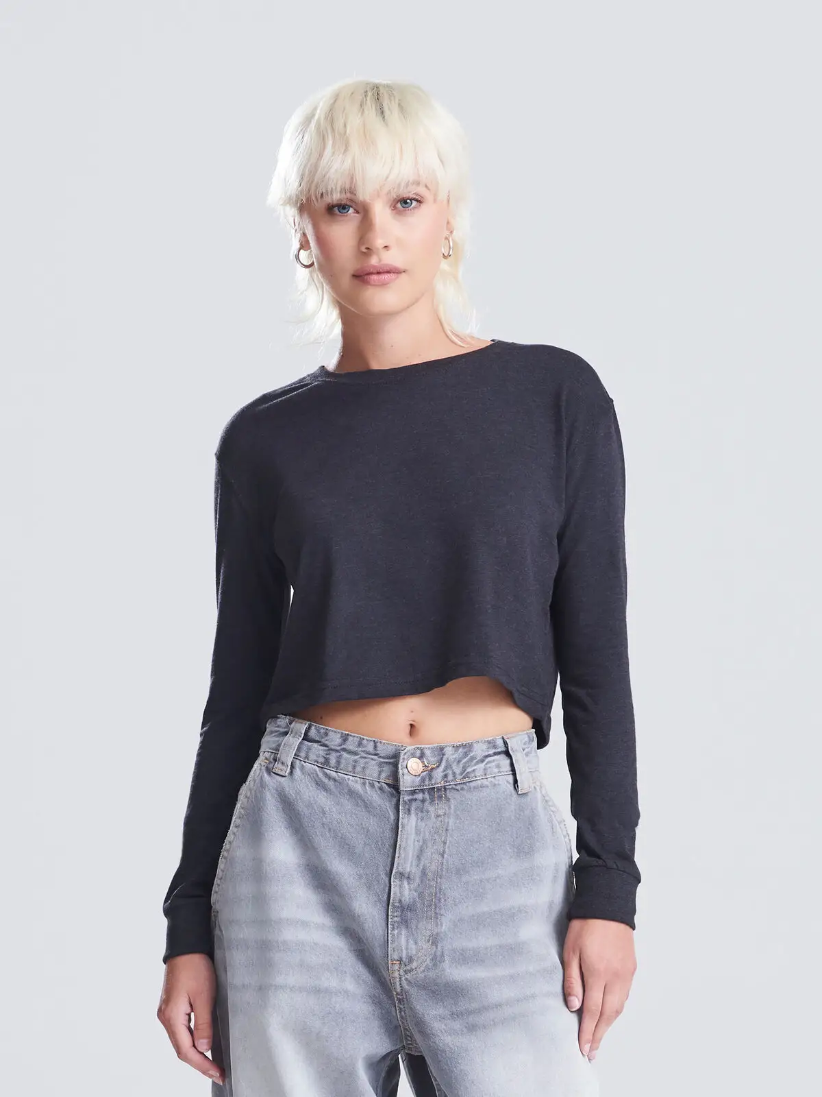 womenâs long sleeved cropped t womenâs long sleeved cropped t