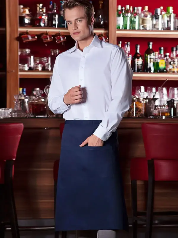 bistro apron basic with pocket