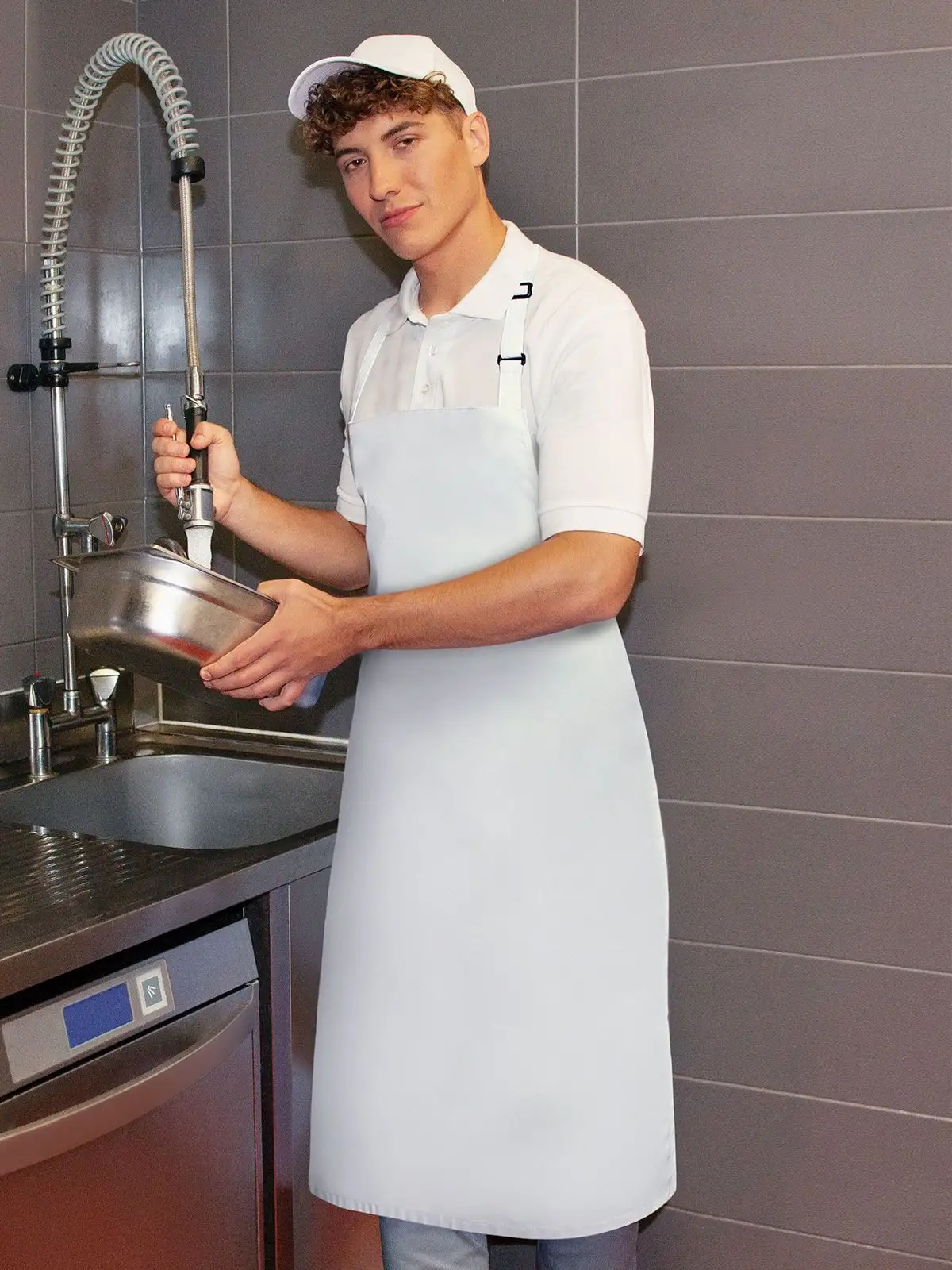 water repellent bib apron basic with buckle water repellent bib apron basic with buckle