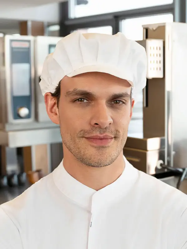 work cap with elastic band