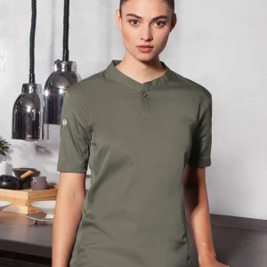 ladies short sleeve work shirt performance