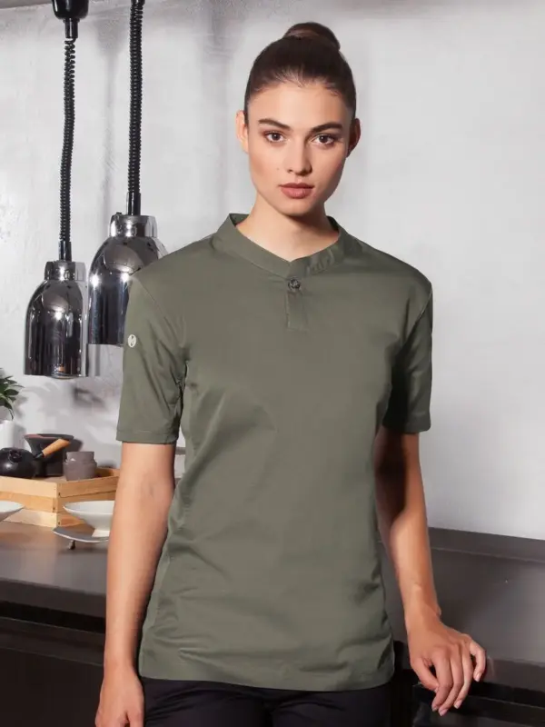 ladies short sleeve work shirt performance