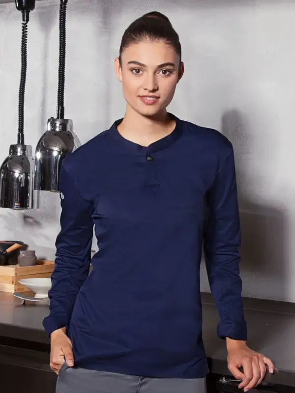 ladies long sleeve work shirt performance