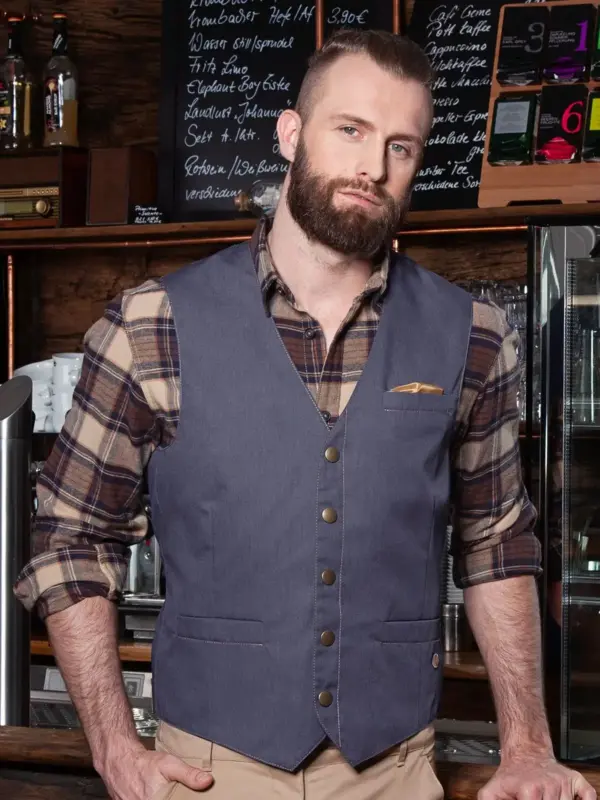 men’s waistcoat jeans style