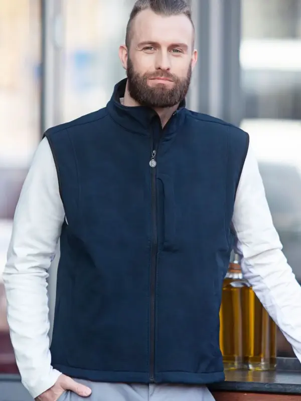 men’s softshell waistcoat classic