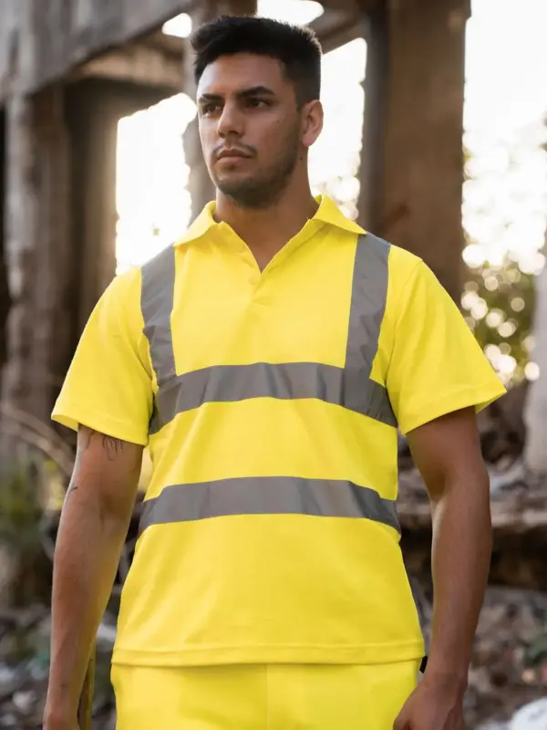 hi viz polo shirt