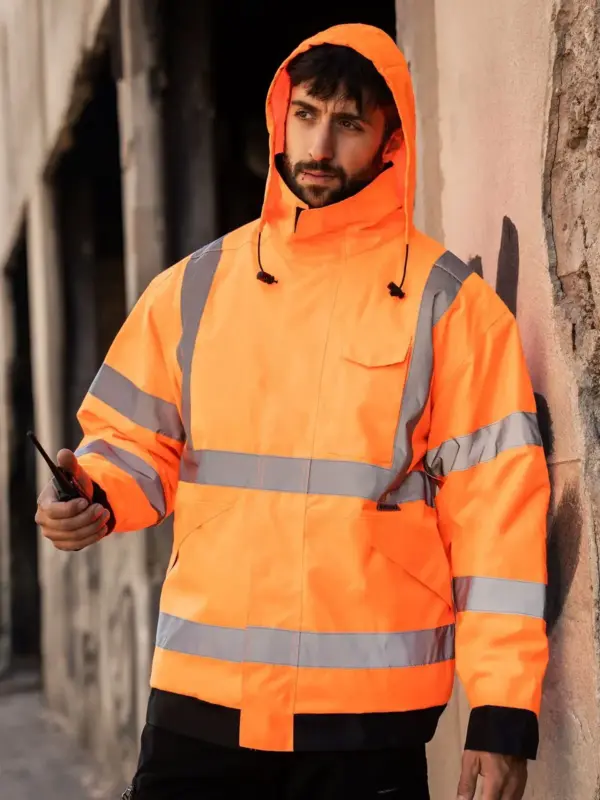 hi vis rain lite jacket