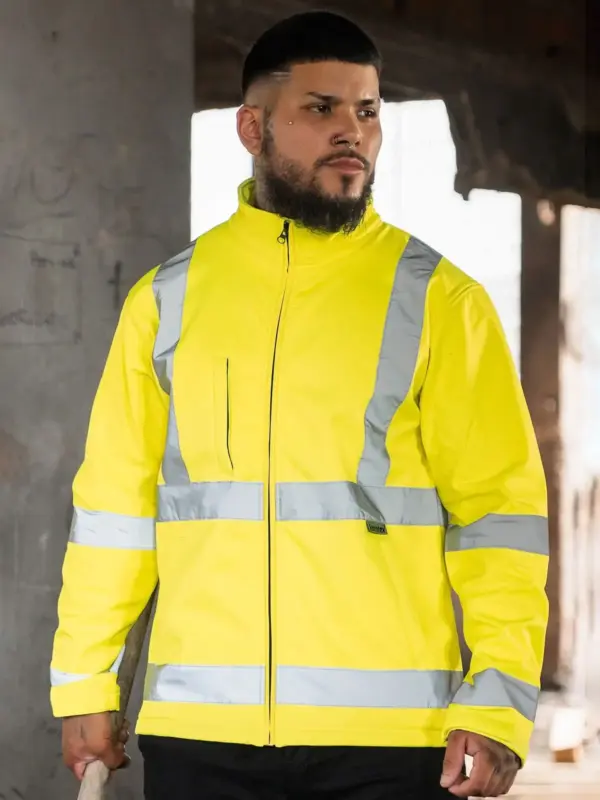hi viz softshell jacket