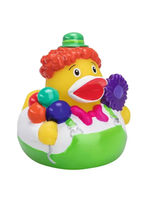 squeaky duck, clown
