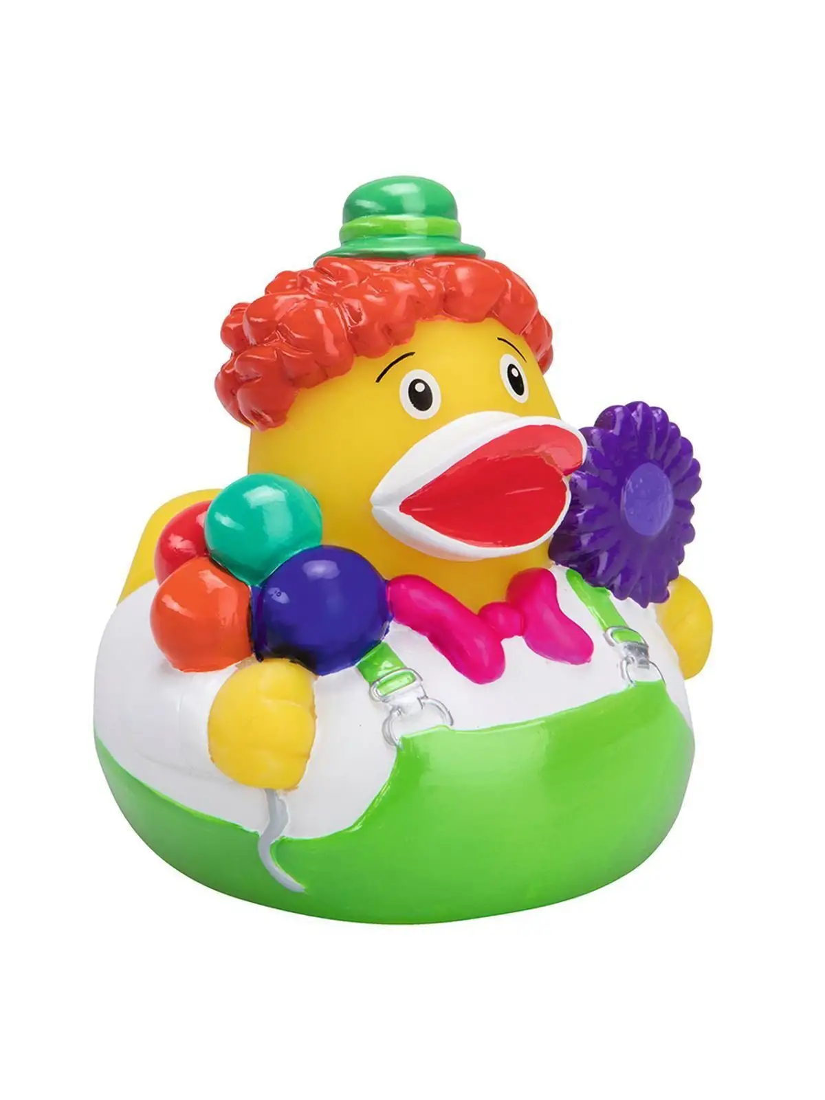 squeaky duck, clown squeaky duck, clown