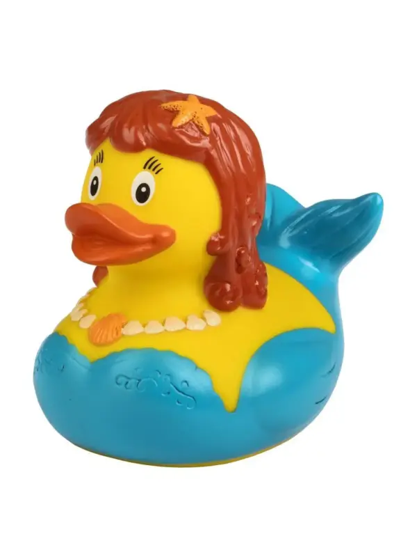 rubber duck, mermaid