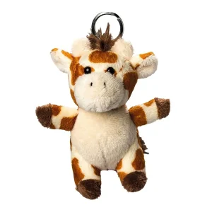 plush giraffe with keychain