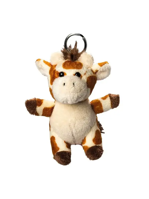 plush giraffe with keychain