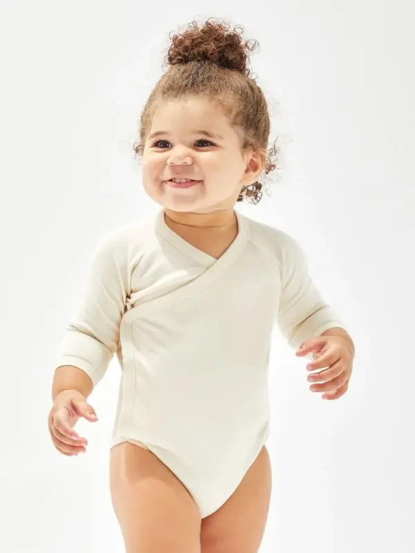 baby long sleeve kimono bodysuit