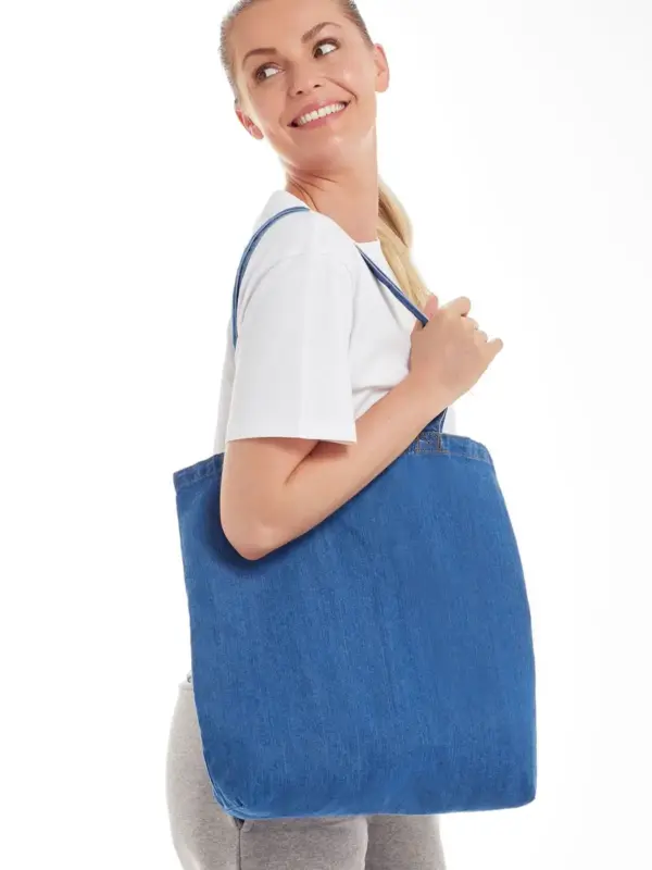 denim tote bag