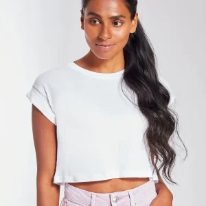 women’s organic crop top t