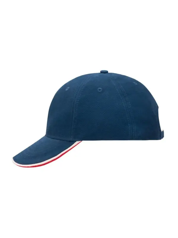 6 panel double sandwich cap