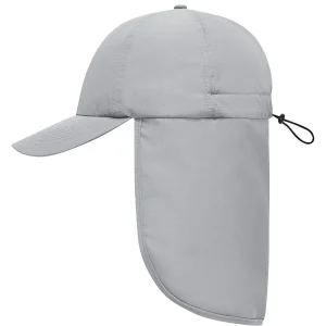 6 panel cap with neck guard