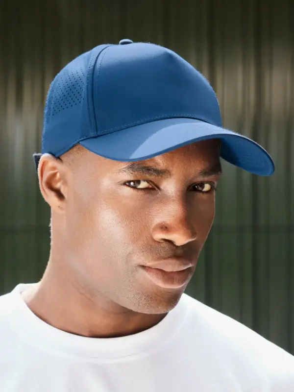 5 panel laser cut cap