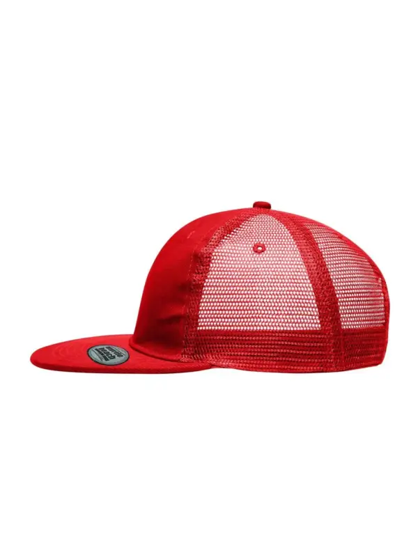 6 panel flat peak cap