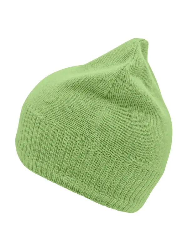 knitted beanie with fleece inset