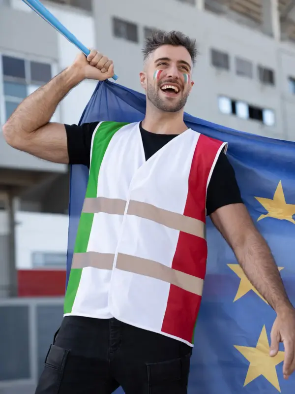 national flag safety vest
