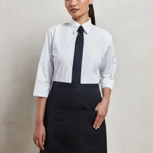 ‘colours’ mid length apron with pocket