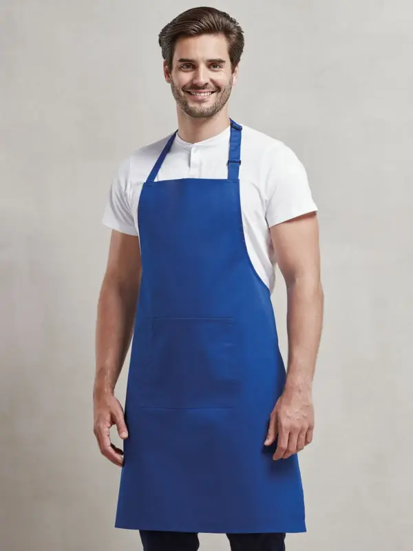colours bib apron with pocket