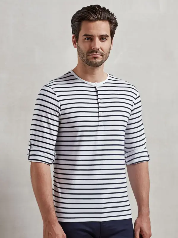 men’s long john roll sleeve tee