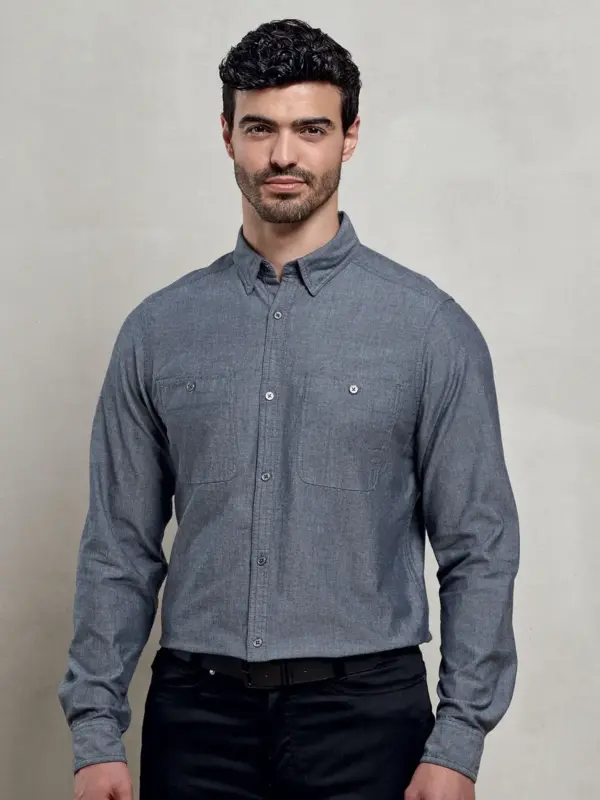 men’s organic chambray fairtrade shirt